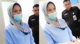 TANGKAPAN LAYAR. Video viral akun TikTok @patah.tpi.kuat yang memperlihatkan cekcok antara keluarga pasien dan perawat di RS BHC Sumenep. (Efendi/Redaksi BBI/Sumenep)