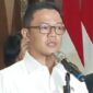 SAMBUTAN. Menko PMK, Sugiono, saat menyampaikan kebijakan pemerintah terkait pematangan skema pendidikan gratis dari PAUD hingga perguruan tinggi. (Istimewa/Redaksi BBI/Jakarta)