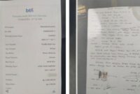 BARANG BUKTI. Bukti transfer dan surat pernyataan yang diamankan penyidik sebagai barang bukti dalam kasus dugaan penggelapan dana umrah senilai Rp400 juta di Sumenep. (Humas Polresta Sumenep/Redaksi BBI/Sumenep)
