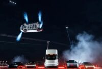 TAMPIL. Elon Musk memperkenalkan Tesla Roadster generasi terbaru dalam demonstrasi teknologi di fasilitas pengujian roket SpaceX di McGregor, Texas, Amerika Serikat, 15 Oktober 2026. (Istimewa/Redaksi BBI/Teknologi)