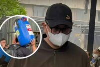 KOLASE. Bupati Klaten Hamenang Wajar Ismoyo dan tong biru berisi uang Rp 934 juta yang diamankan KPK sebagai barang bukti dalam operasi tangkap tangan (OTT). KPK mendalami dugaan aliran uang serta peran sejumlah pihak dalam perkara tersebut. (Istimewa/Redaksi BBI/Jakarta)