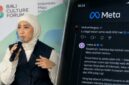 KOLASE. Menteri Komunikasi dan Digital Meutya Hafid dan Meta AI di Threads yang menjelaskan polemik moderasi konten media sosial, termasuk bantahan Komdigi terkait penurunan konten karhutla dan pemblokiran sejumlah akun demonstrasi serta konten kritik. (Istimewa/AI/Redaksi BBI/Jakarta)