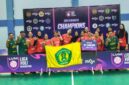 BERLAGA. Tim bola voli putri Universitas PGRI Sumenep (UPI Sumenep) berhasil mengamankan posisi ketiga dalam Liga Voli Mahasiswa (LVM) 2026 Seri Surabaya. (Istimewa/Redaksi BBI/Sumenep)